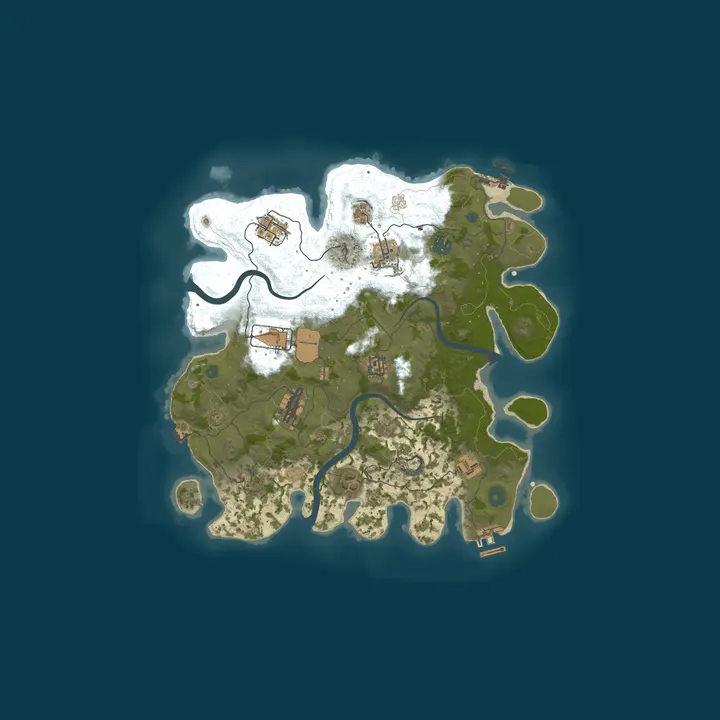 Map of [BR] Rust Raiz Para Iniciantes 2x | Mensal | 50% Upkeep | No BP