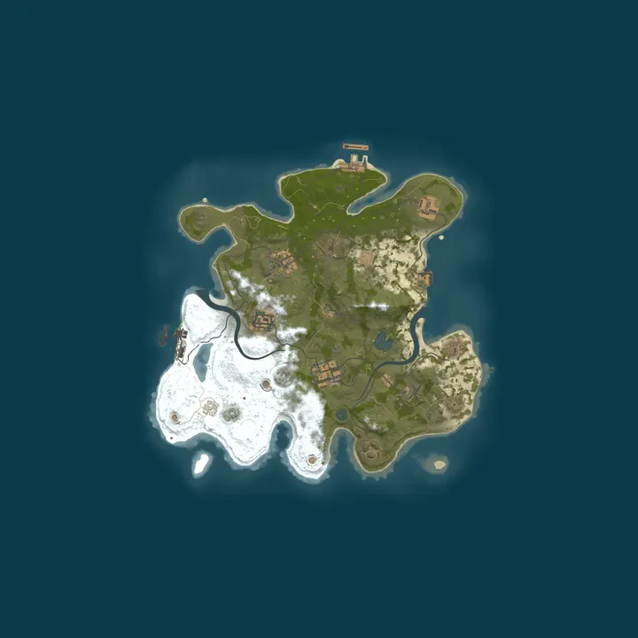 Map of Rust Server