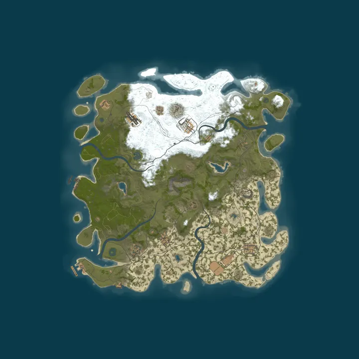 Map of GGL RUST | 2X | VANILLA+ | NO LIMIT