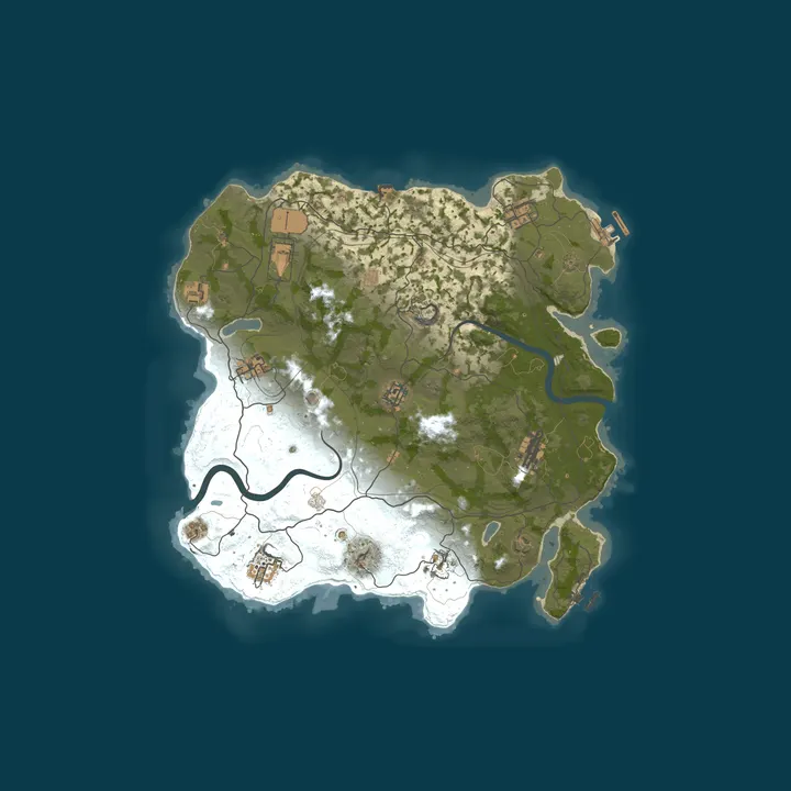 Map of WARBANDITS.GG EU 3X |Solo/Duo/Trio/Quad/Max6|LootX3|Clans| JUST