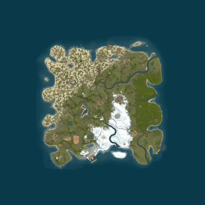 Map of NO MERCY | Rust | No Limit
