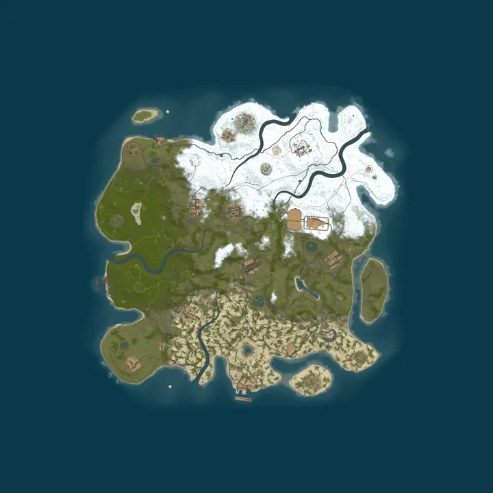 Map of 666 RUST 2Х|ДЛЯ НОВИЧКОВ|РУССКИЙ 25.10