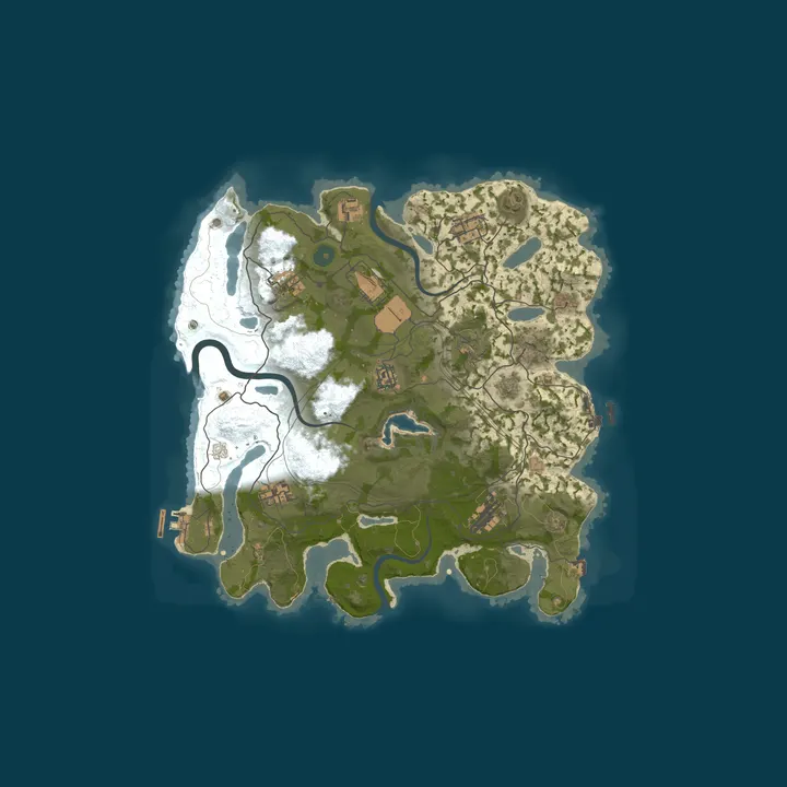 Map of [EU] WizzRust 1x Solo Only | Noob Friendly | Wiped 22/10