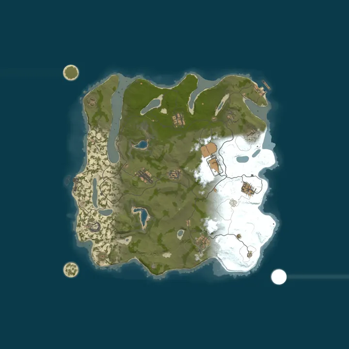 Map of US |EXO 100X|PvP|10MAX|Kits|ClanCores|Roams|Raidable Bases