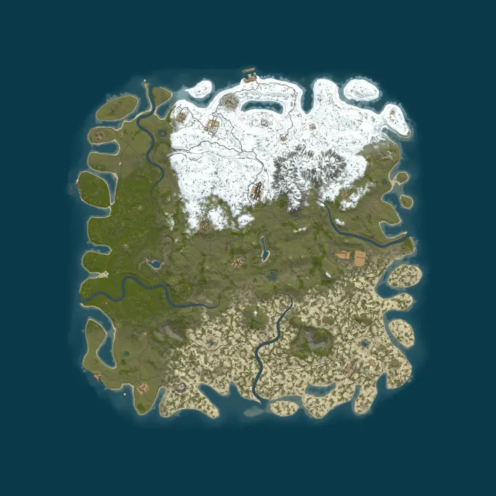 Map of RUST腐蚀｜萌新天堂10倍服｜永久不删档