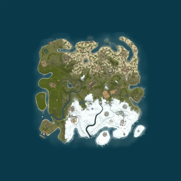 Map of Rust Server by nitrado.net
