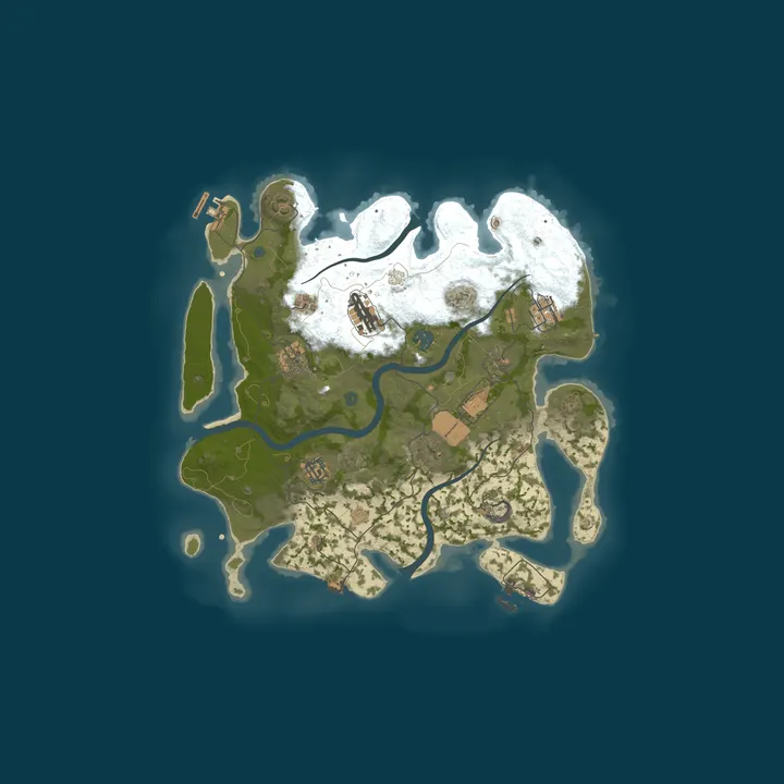 Map of KABOOM 1000X | RAID AI CLANS | PVP | BACKPACKS