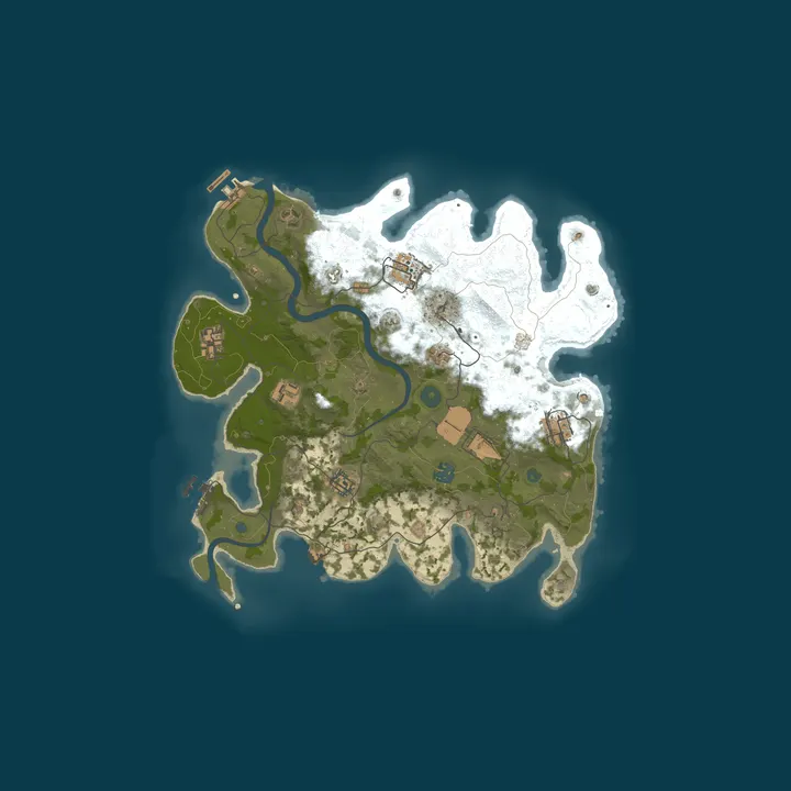Map of ZV9 Solo/Duo 2x Loot+