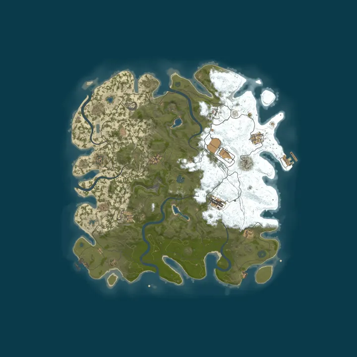 Map of KARMA RUST | NA | 2X | Vanilla+ | Noob Friendly