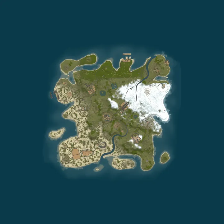 Map of BunkerRust | x3 | Solo/Quad | Monthly Wipe