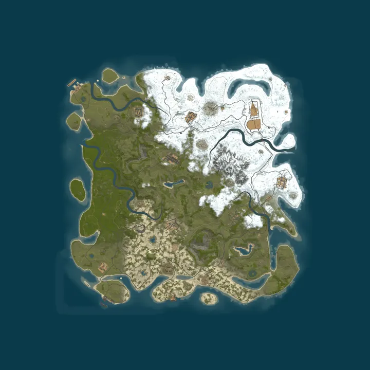 Map of 4Netplayers Rust Server