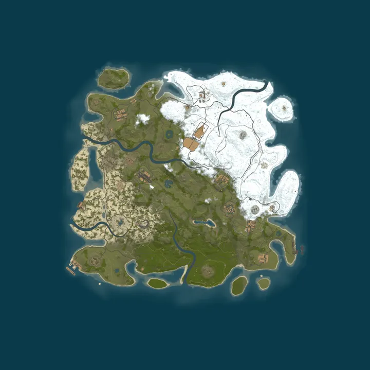 Map of 4Netplayers Rust Server probe 2
