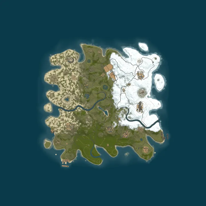 Map of Rust Server by nitrado.net