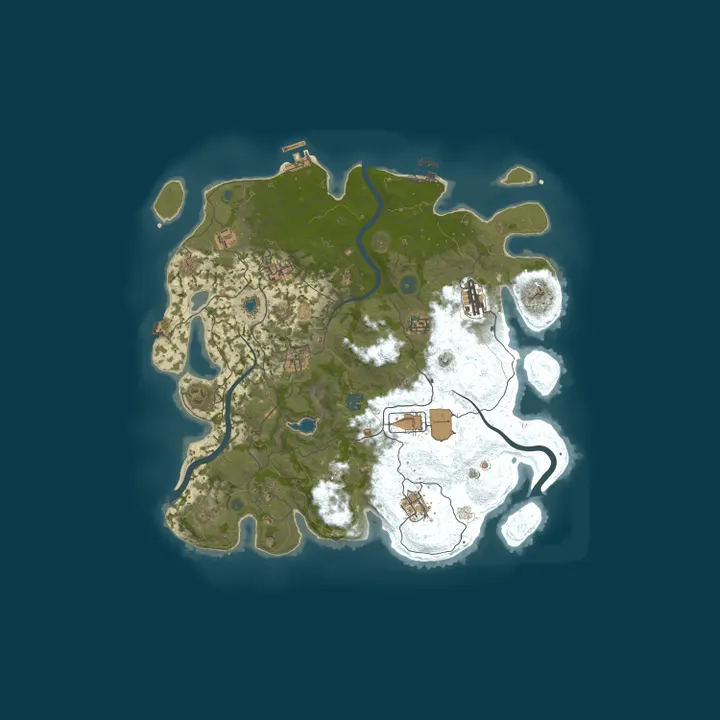 Map of Rust Server by nitrado.net