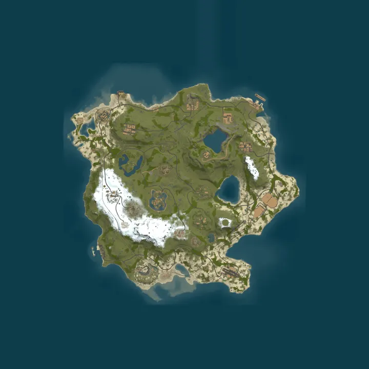 Map of ALLIANT GAMES - RUST RESURGENCE - 2X - PVE ONLY